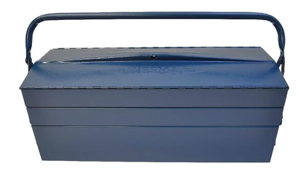 Wesma - HG205S - Toolbox 195x530x200mm, Blue Metal, 5 Compartments, Wesma