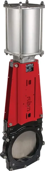WEY - DN200VGC - Knife Valve Sq. Flg Pneumatic DN 8"