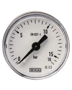 Wika - MA4016B02PL - Wika Pressure Gauge Diameter 40 mm 0-16 Bar Rear