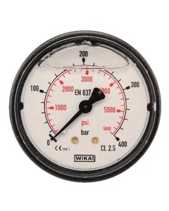 Wika - MA63400B04PLGF - Wika Pressure Gauge Diameter 63 0-400bar 1/4" Rear