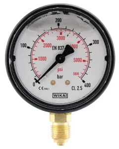 Wika - MA63400L04PLGF - Wika Pressure Gauge Diameter 63 0-400bar 1/4" Bottom