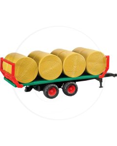 Bruder Bale transport trailer with 8 round bale