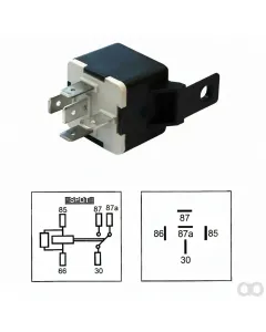 Hella - 4RA003588001 - Double Relay 12V 30A
