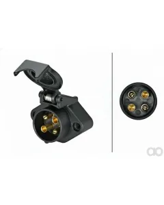 Hella - 51305114 - 4-Pole Socket