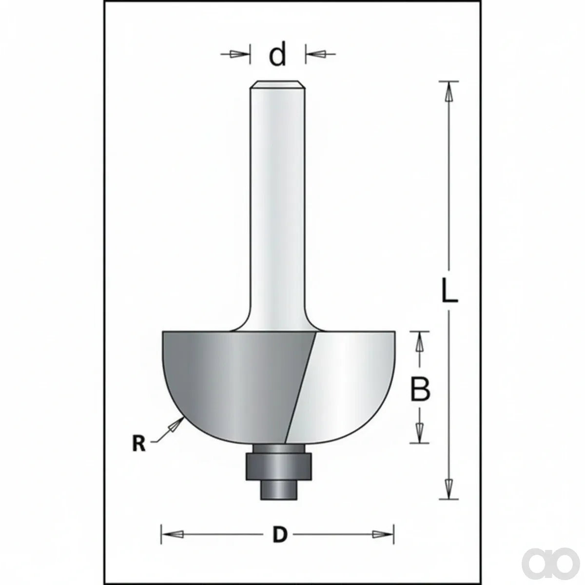 Hitachi - 754085 - Round Router Bit