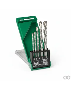 Hitachi - 780898 - Drill Bit Set Stone/Concrete 4/5/6/8/10