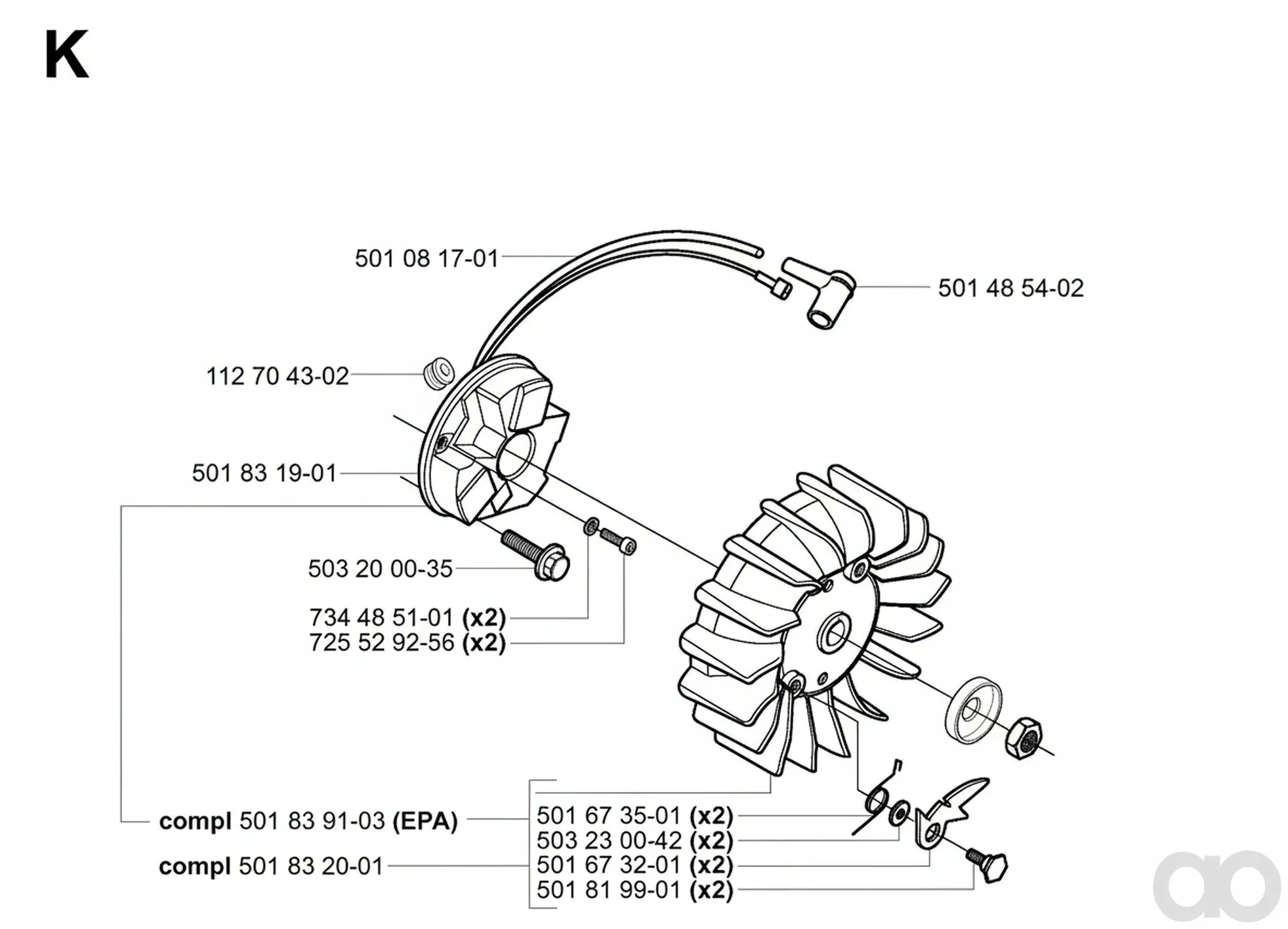 Husqvarna - 501081701 - Ignition Cable
