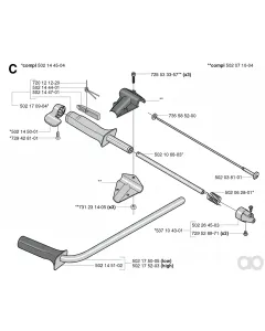 Husqvarna - 502038101 - Shaft Flexible