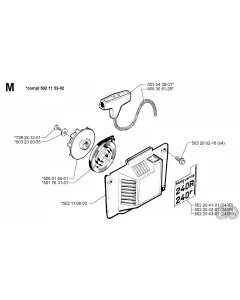Husqvarna - 502110602 - Starter Housing