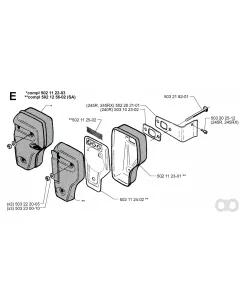 Husqvarna - 502112203 - Muffler Assy