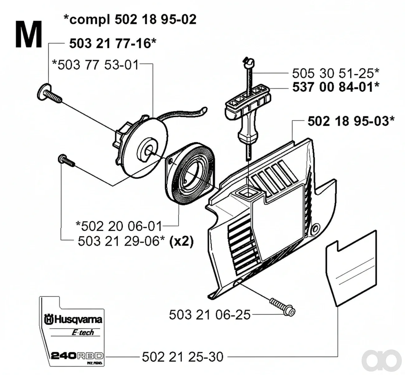 Husqvarna - 502189503 - Starter
