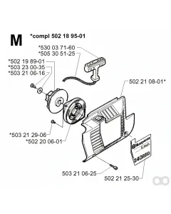 Husqvarna - 502200601 - Spring Cassette Assy
