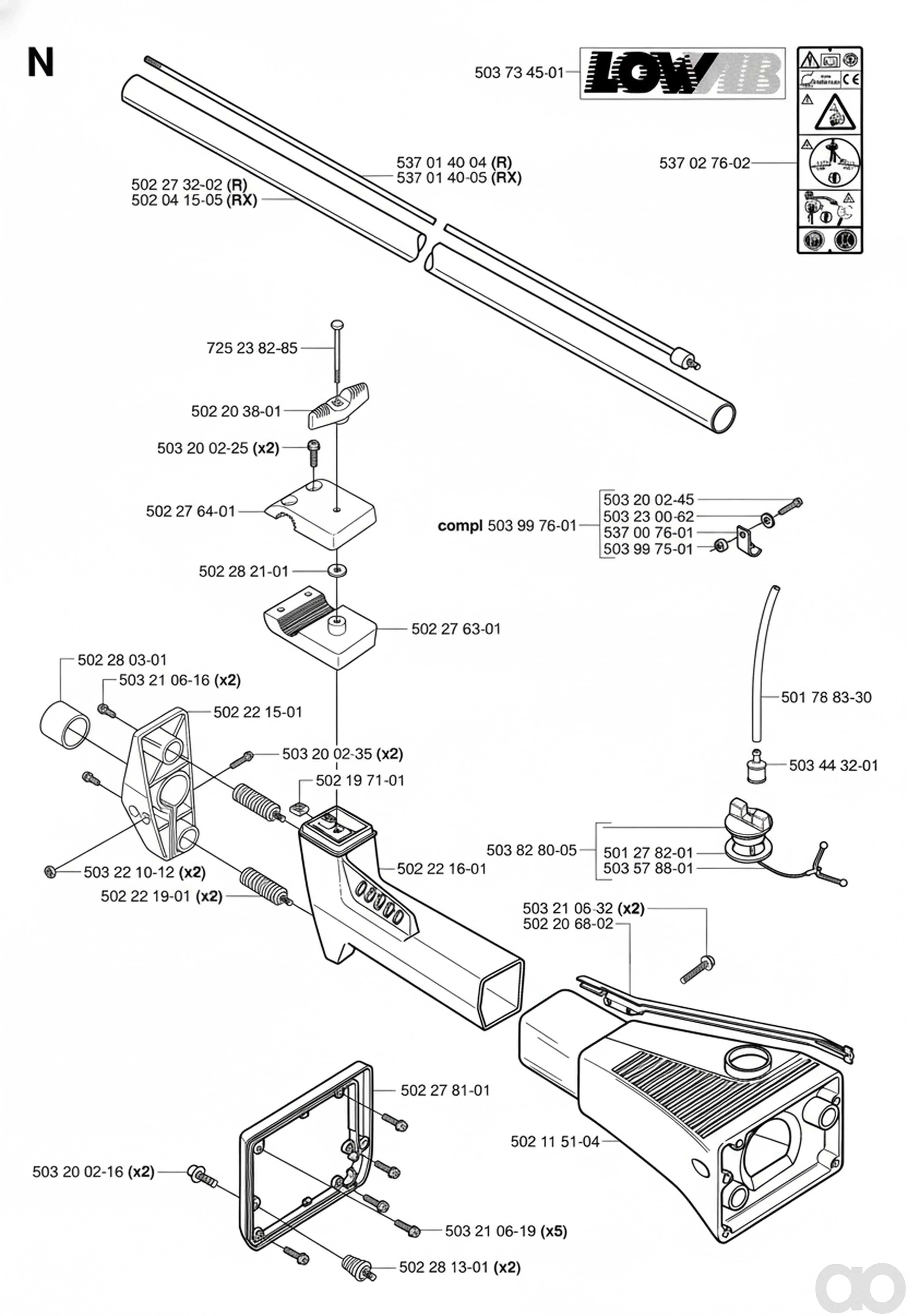 Husqvarna - 502221601 - Suspension