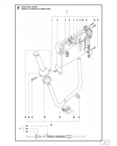 Husqvarna - 502654101 - Throttle Cable