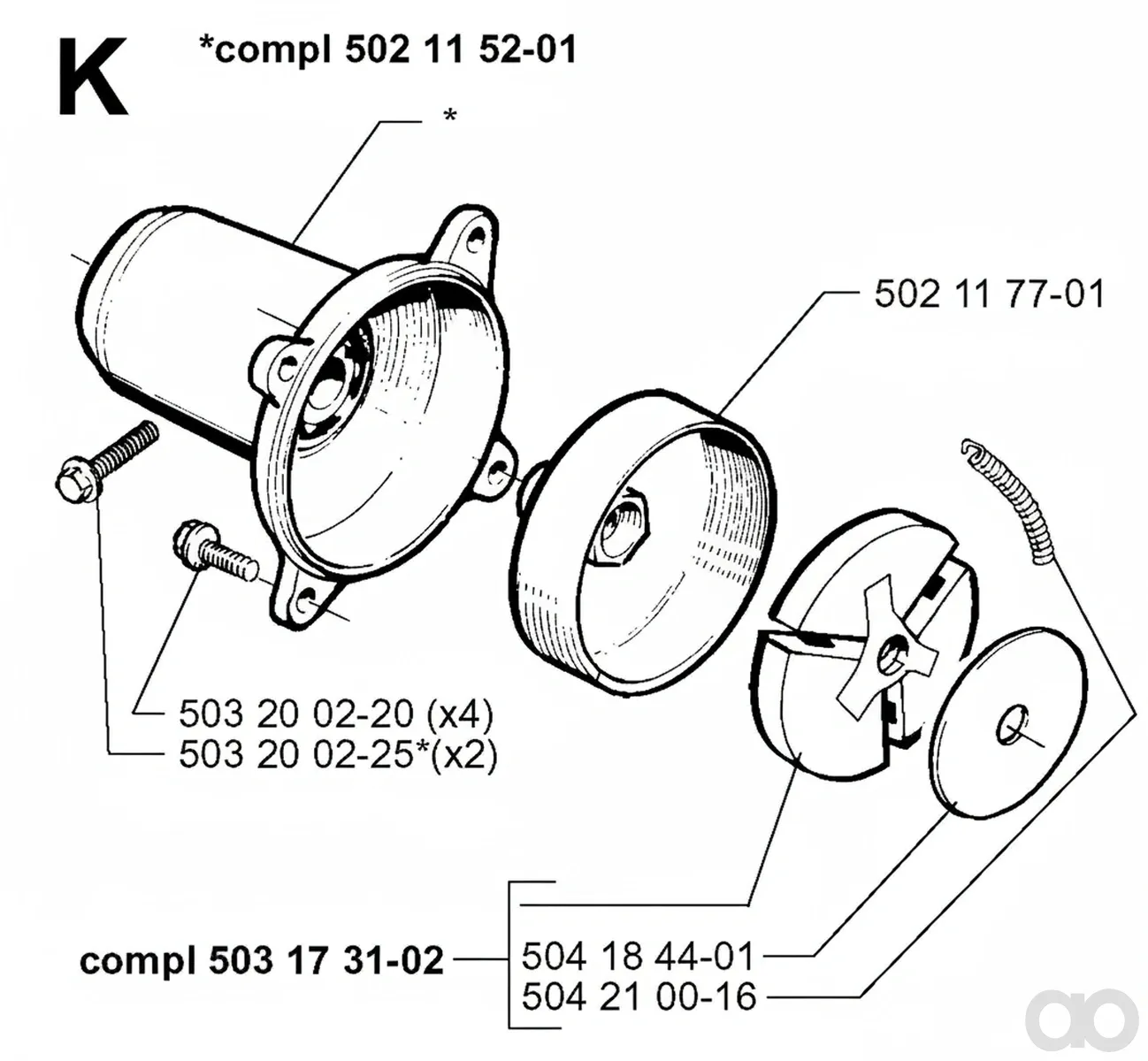 Husqvarna - 503173102 - Clutch