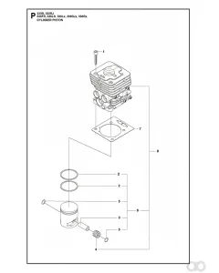 Husqvarna - 503289054 - Piston Ring