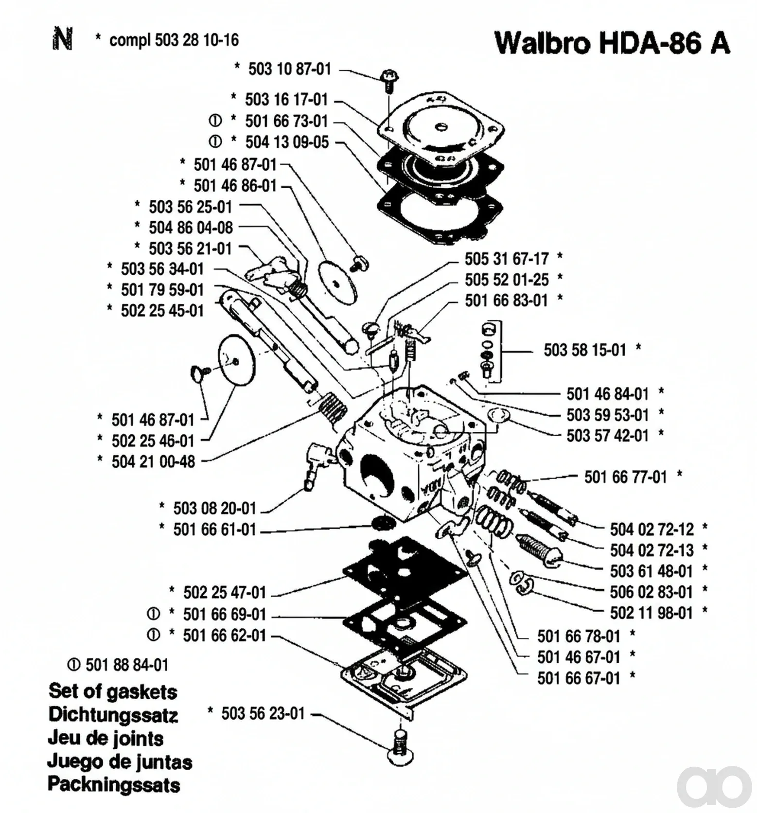 Husqvarna - 503581501 - Nozzle Assembly