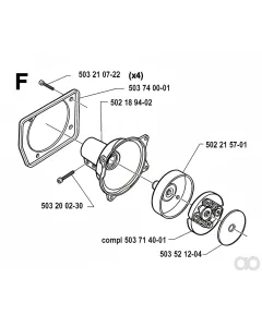 Husqvarna - 503714001 - Clutch Assy