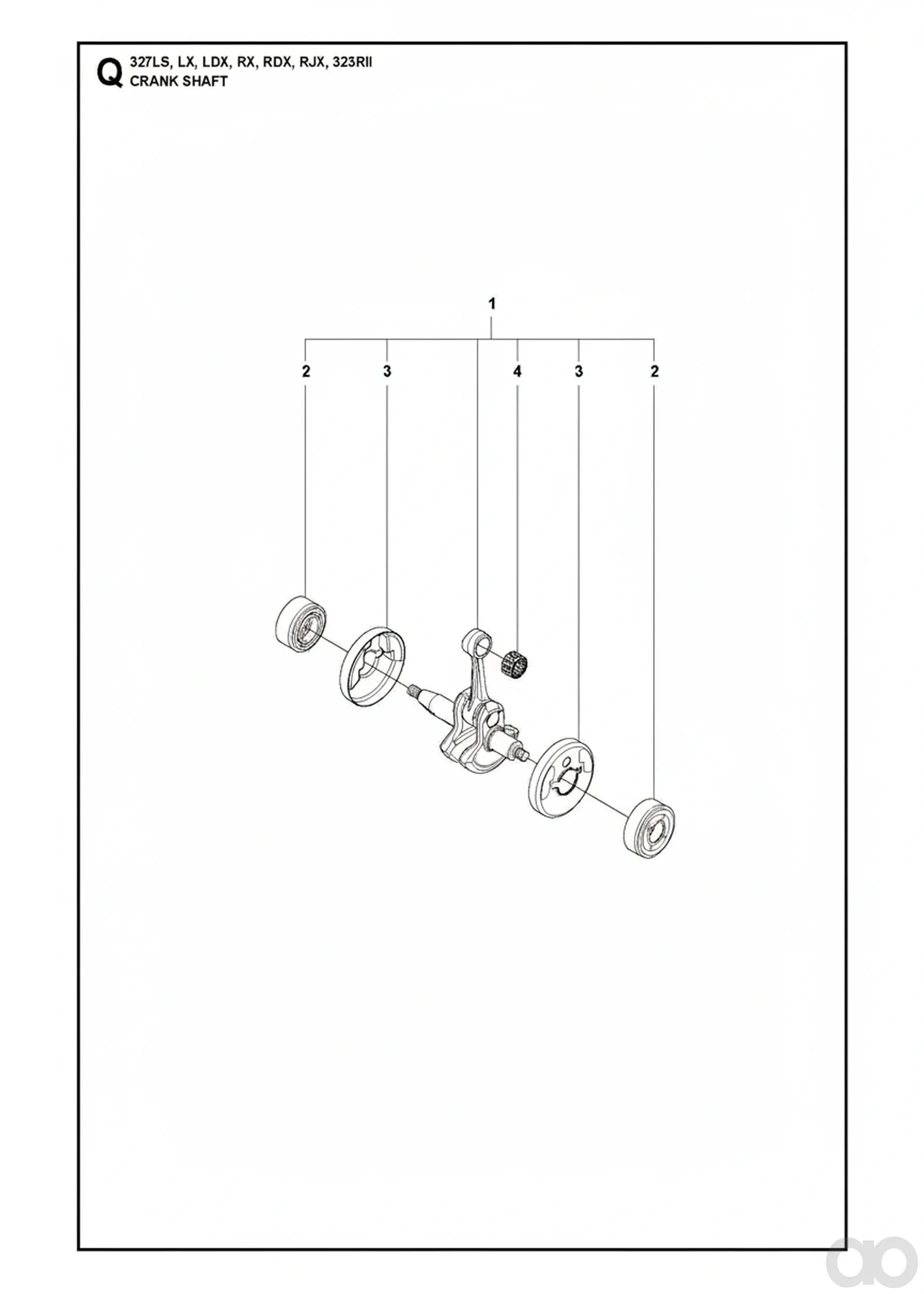 Husqvarna - 503852474 - Crankshaft Assembly