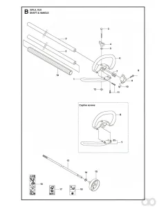 Husqvarna - 503888801 - Tube (L=1483mm Diameter=24mm)