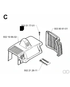 Husqvarna - 503906101 - Heat Protector