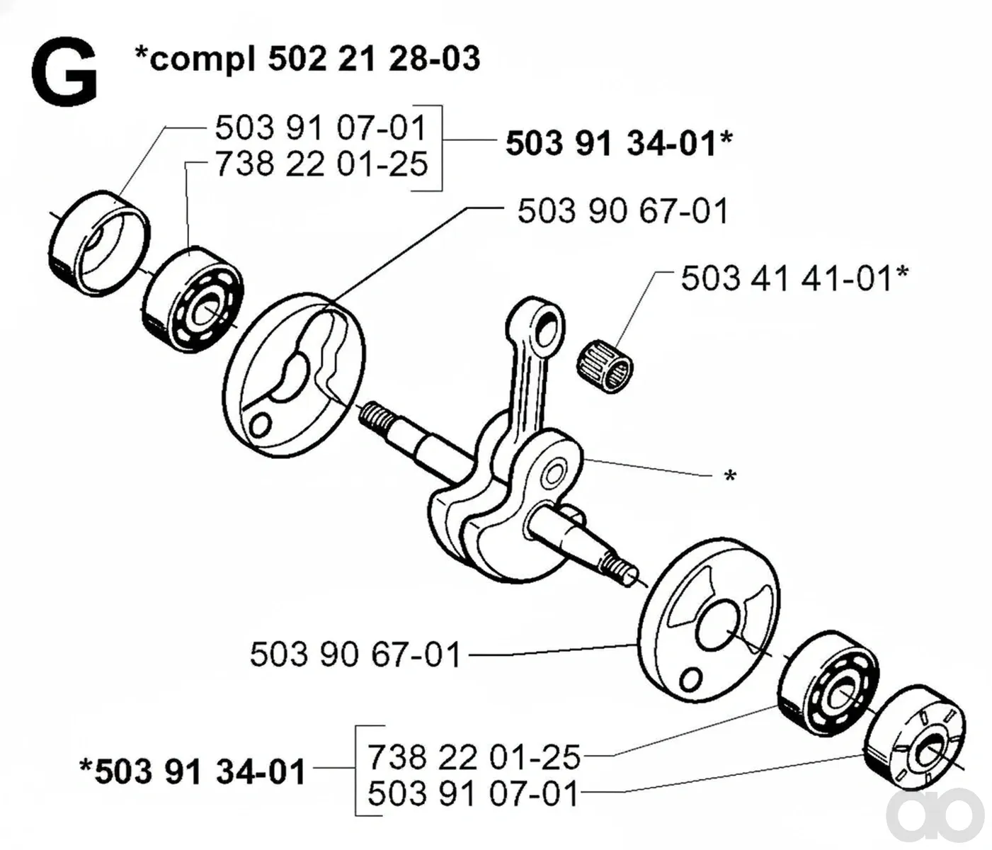 Husqvarna - 503910701 - Bearing Cage