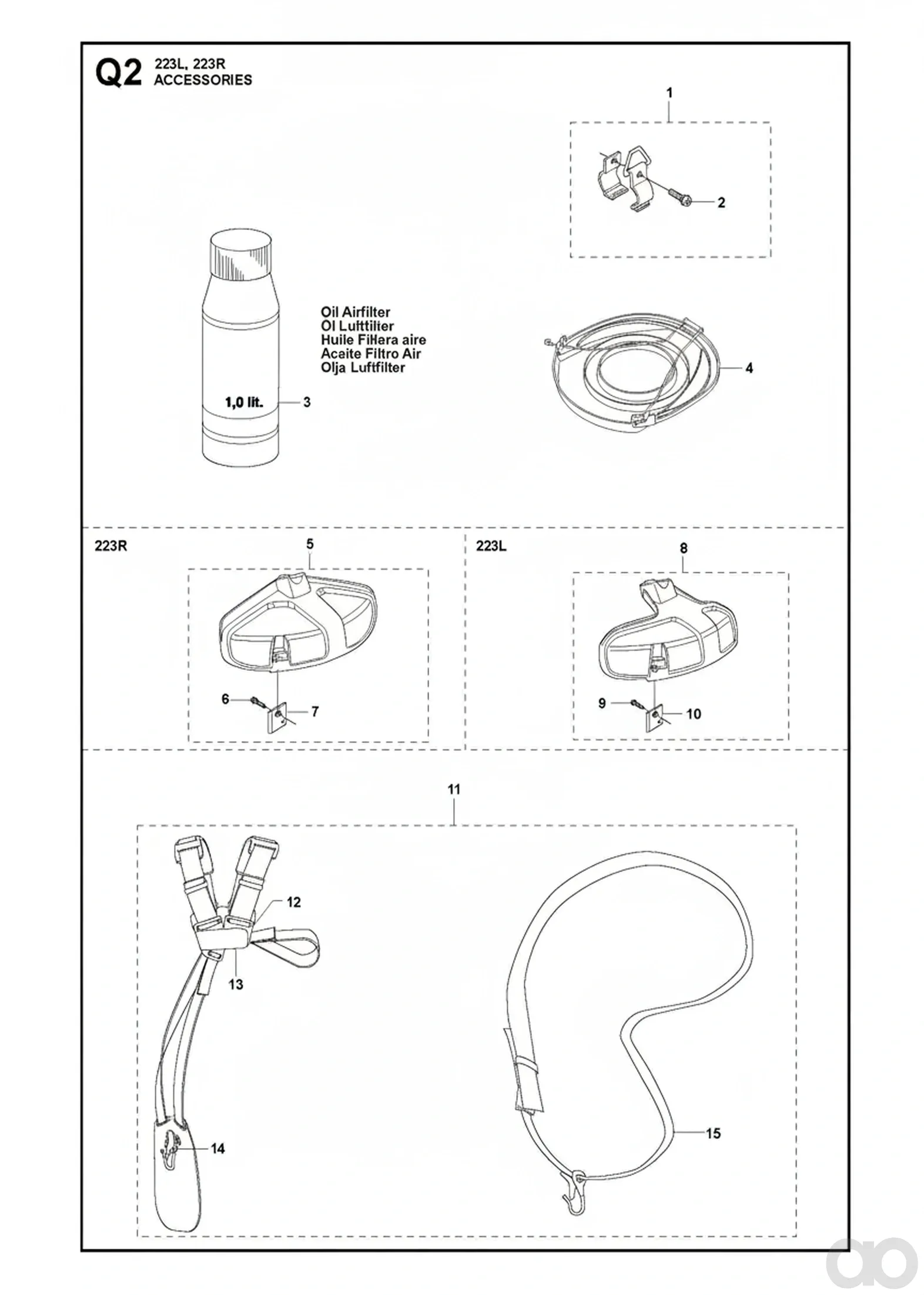 Husqvarna - 503977101 - Trimmer Guard Assy (223L)