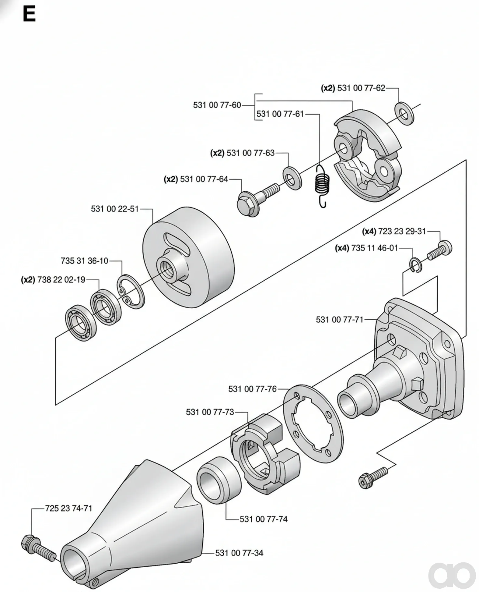 Husqvarna - 531007760 - Clutch