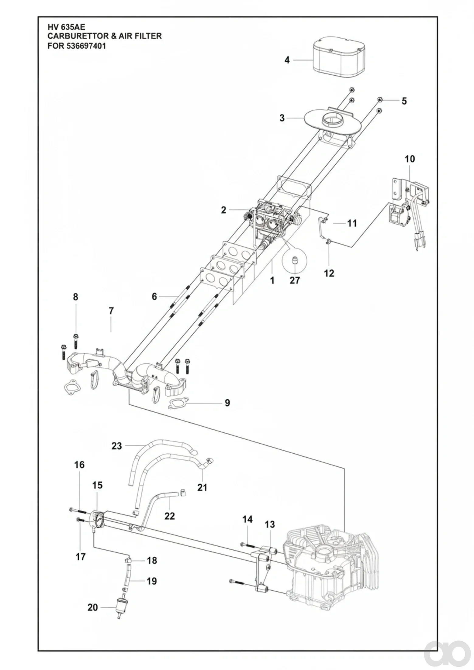 Husqvarna - 531147110 - Air Filter (Element)