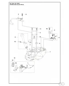 Husqvarna - 531147246 - Starter Motor (For HS 139AE, 531450801, 531450802)