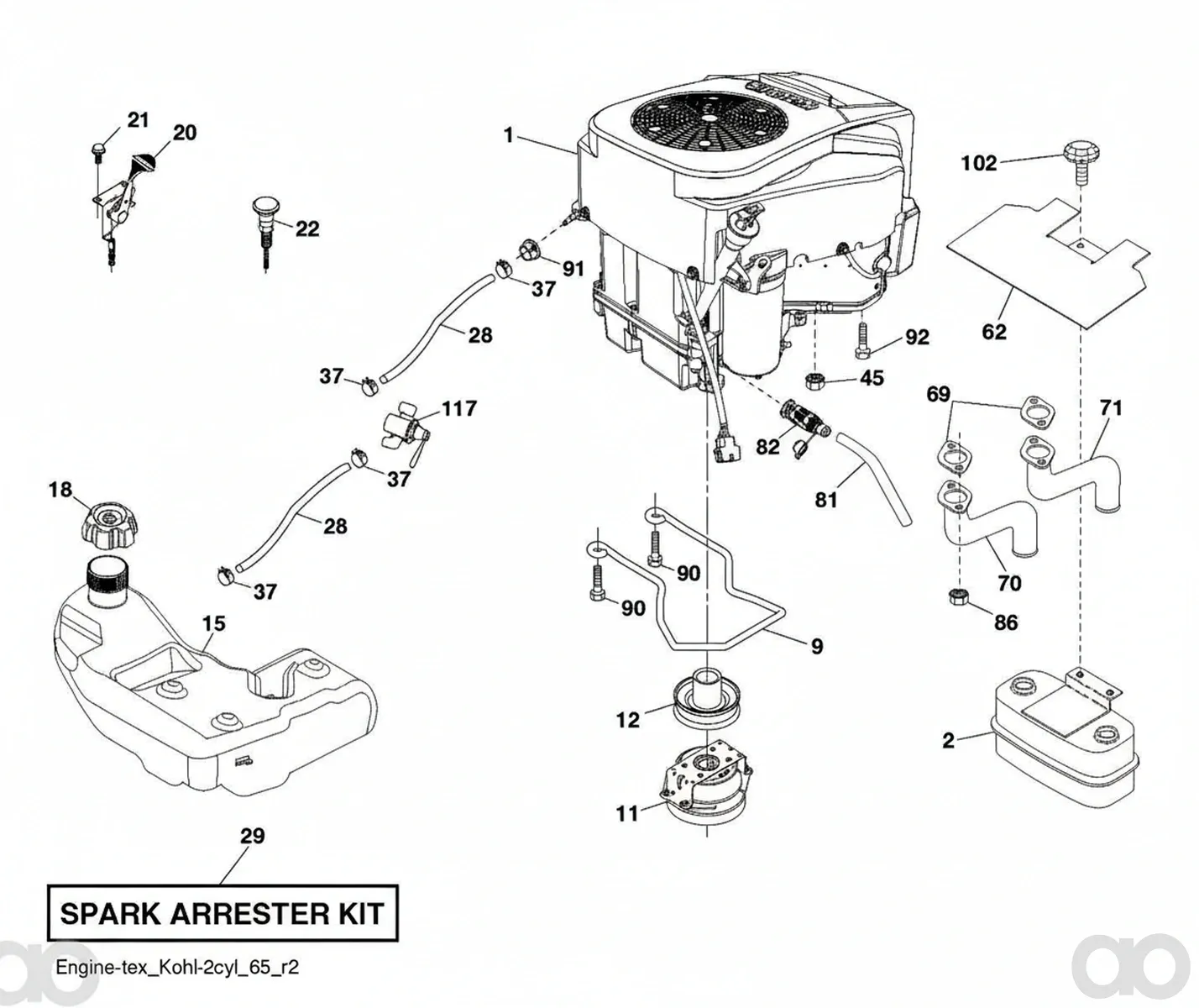 Husqvarna - 532191596 - Choke Control