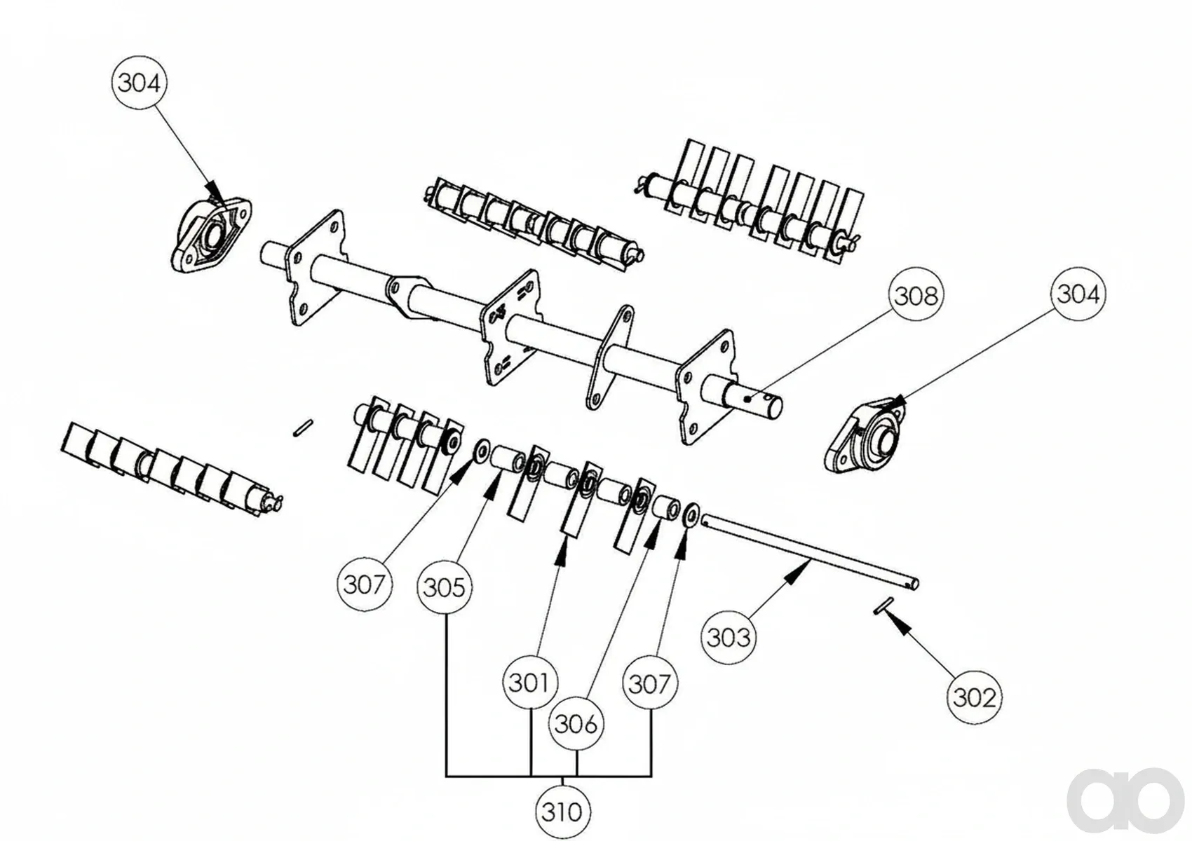 Husqvarna - 534100155 - Shaft