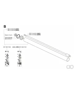 Husqvarna - 537014001 - Drive Shaft Assy (240F)