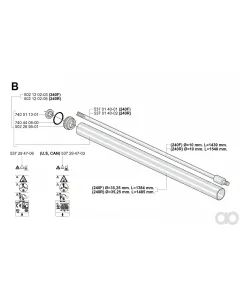 Husqvarna - 537014002 - Drive Shaft Assy (240R)
