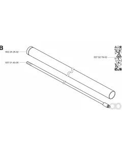 Husqvarna - 537014005 - Drive Shaft Assy