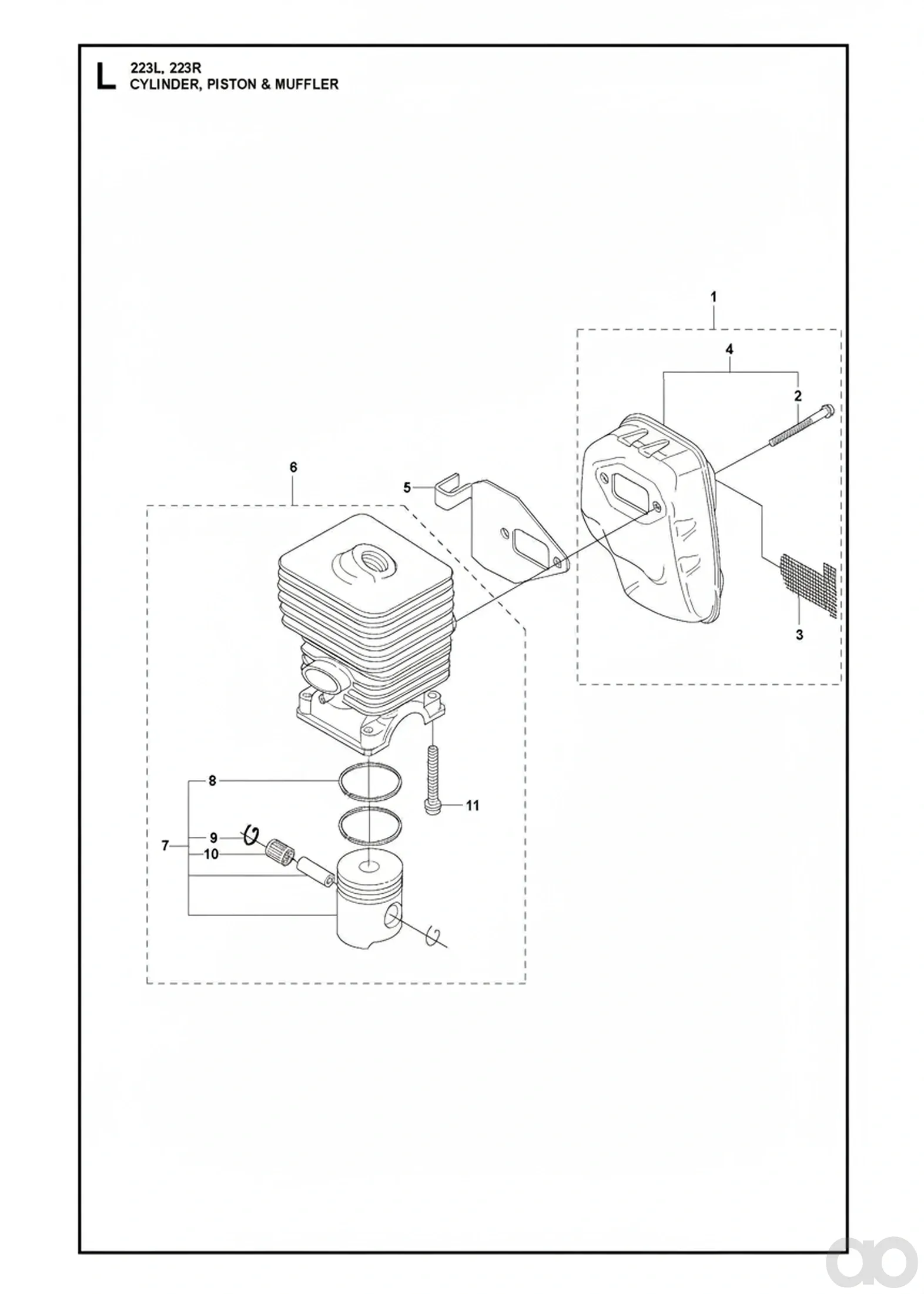 Husqvarna - 537032008 - Cylinder