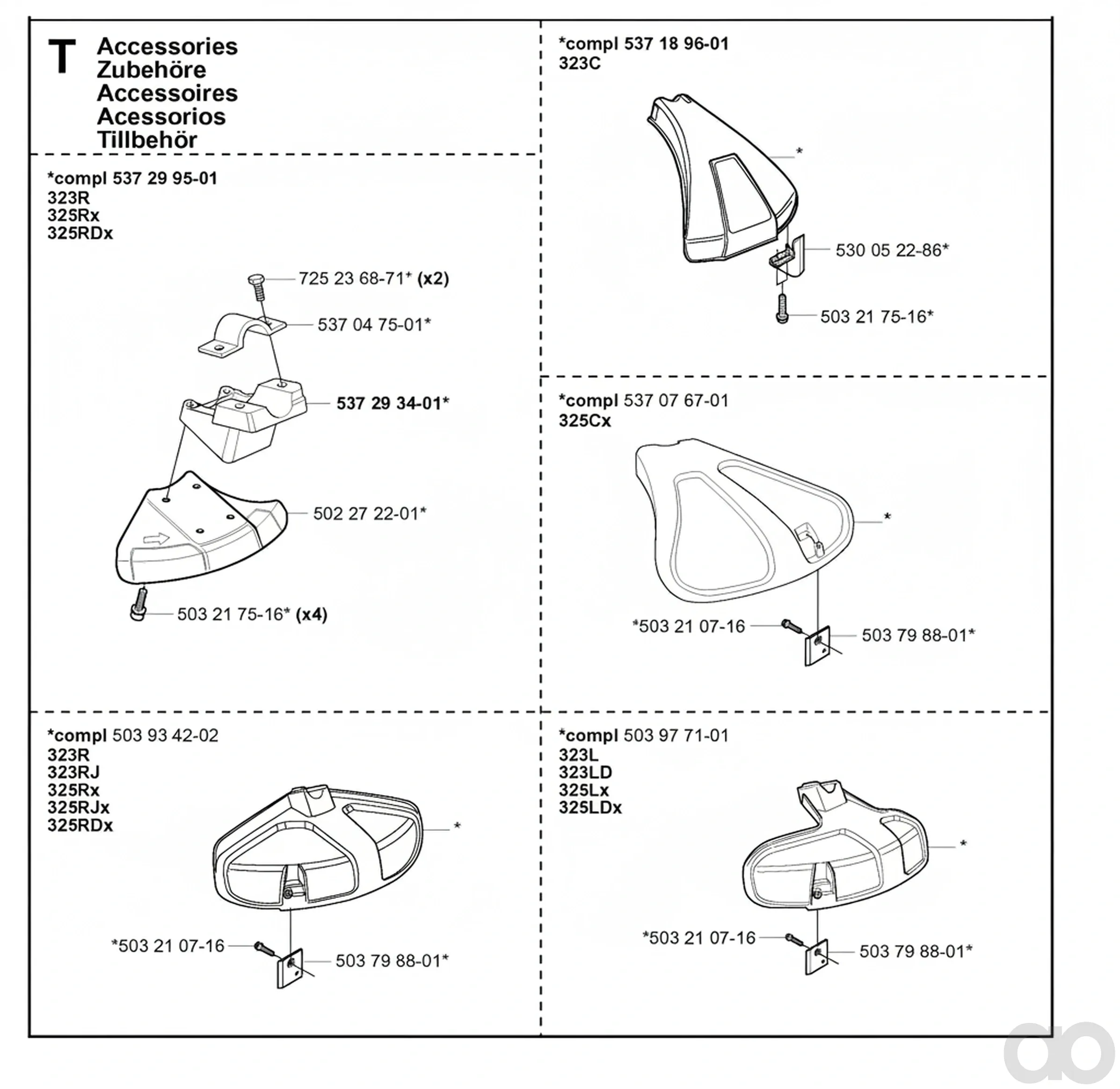 Husqvarna - 537189601 - Trimmer Guard (323C)