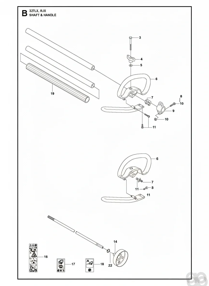Husqvarna - 537234801 - Drive Shaft (L=1525mm Diameter 7mm)