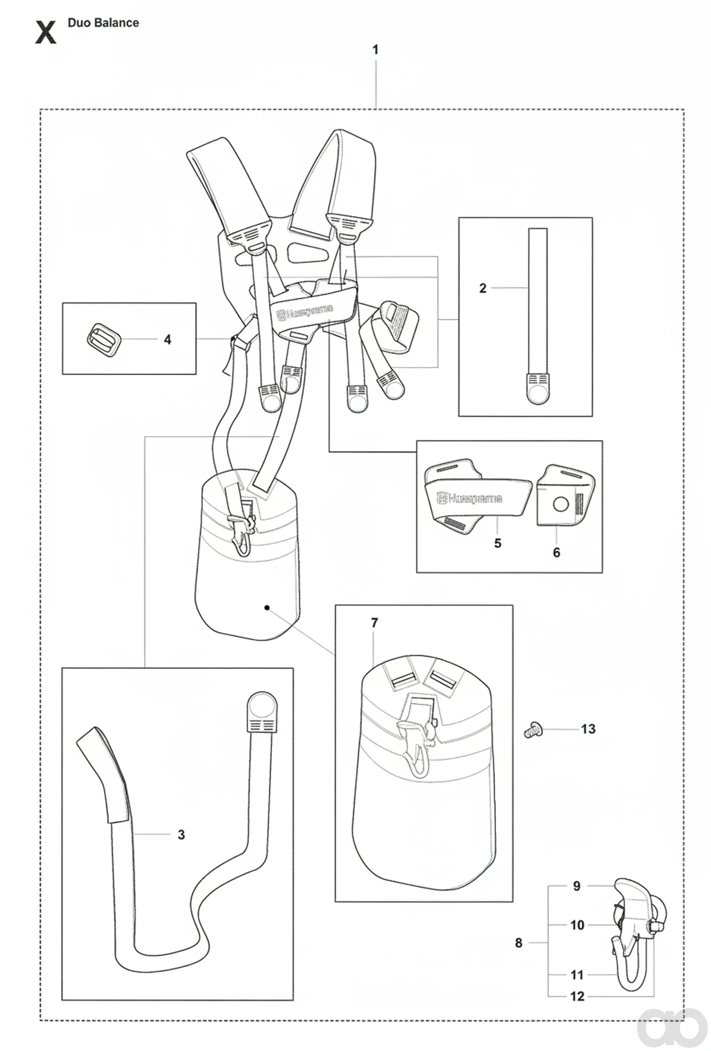 Husqvarna - 537275702 - Harness