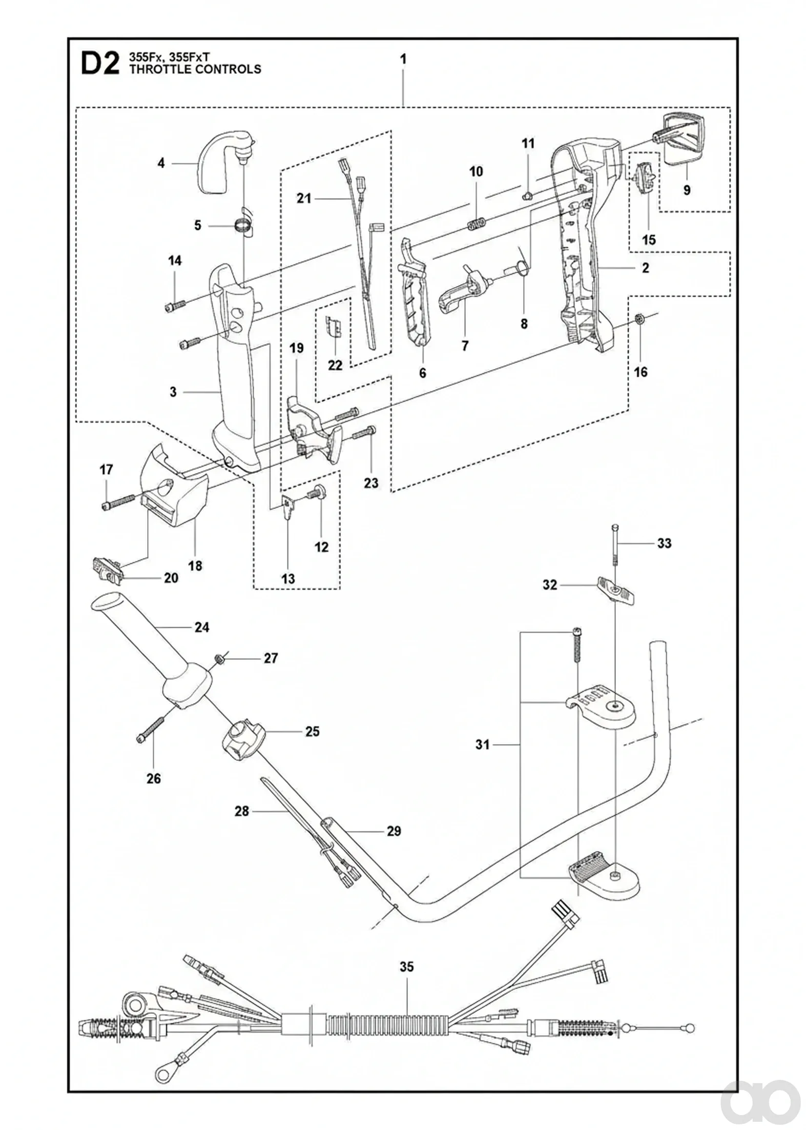 Husqvarna - 537403401 - Wiring (Fx)