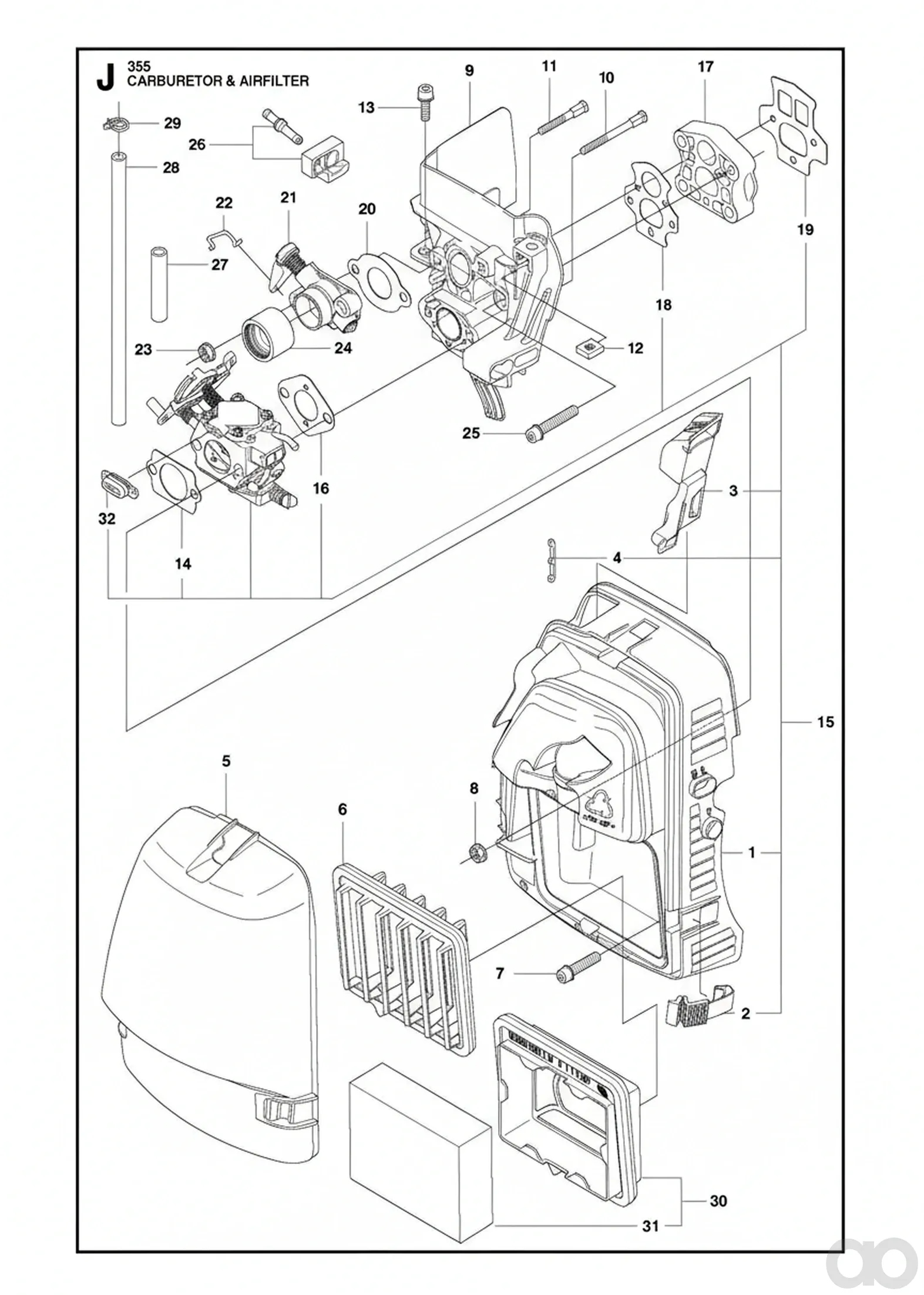 Husqvarna - 537410803 - Filter (Flock)