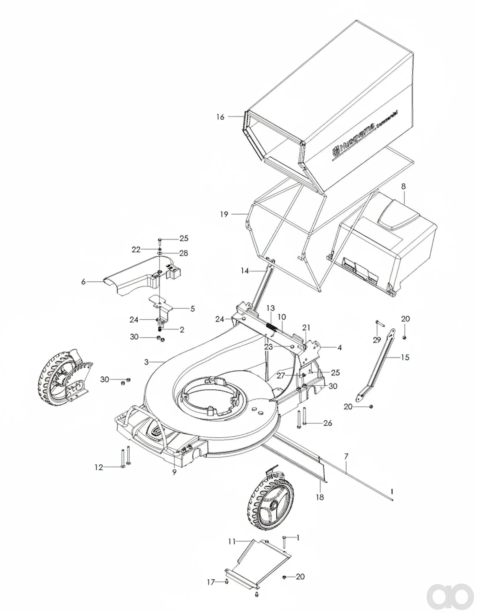 Husqvarna - 539113545 - Bag Frame