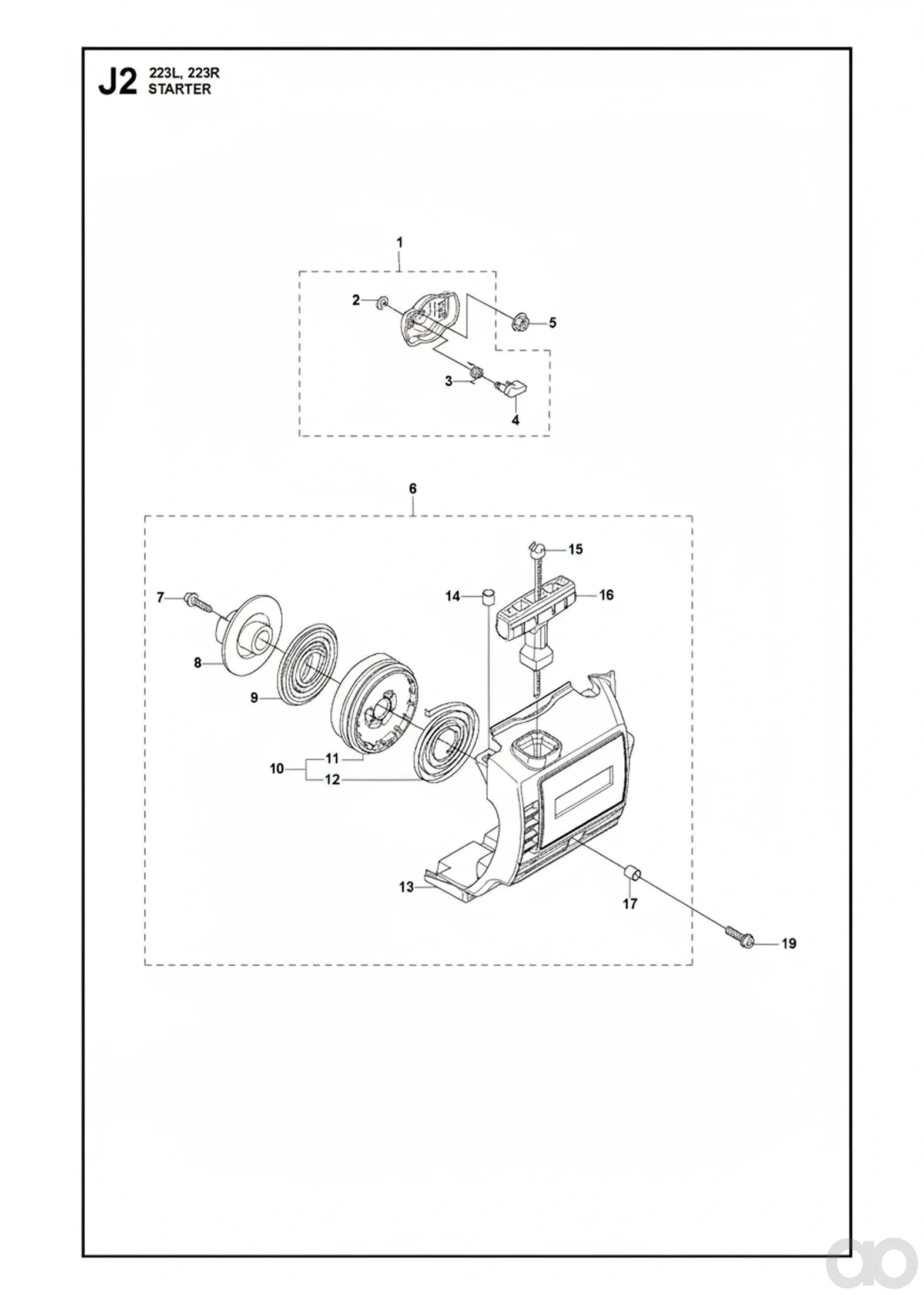 Husqvarna - 544166501 - Starter Pulley Assy