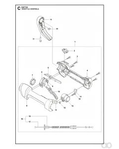 Husqvarna - 544238501 - Handle Half (L, LS, LST, RJX, PT5S)