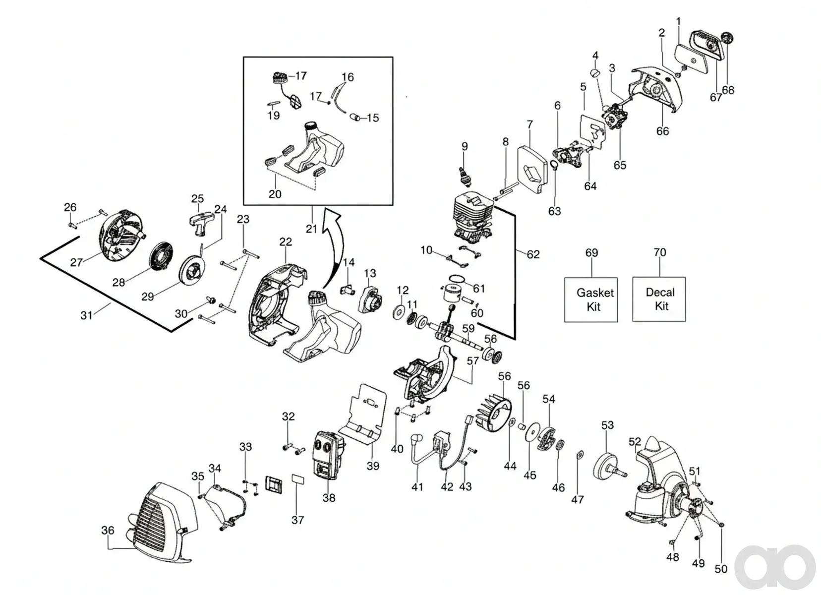 Husqvarna - 545008086 - Gasket Kit