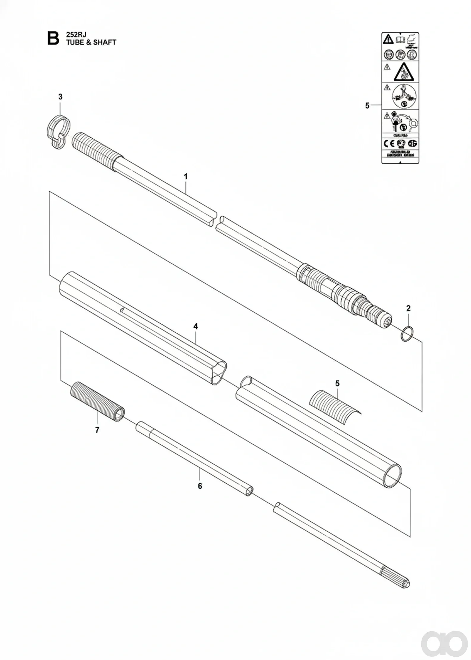 Husqvarna - 574508501 - Pipe Assembly