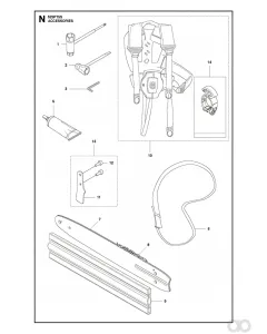 Husqvarna - 575842258 - Bar (10, 1/4 - 1.3 mm)