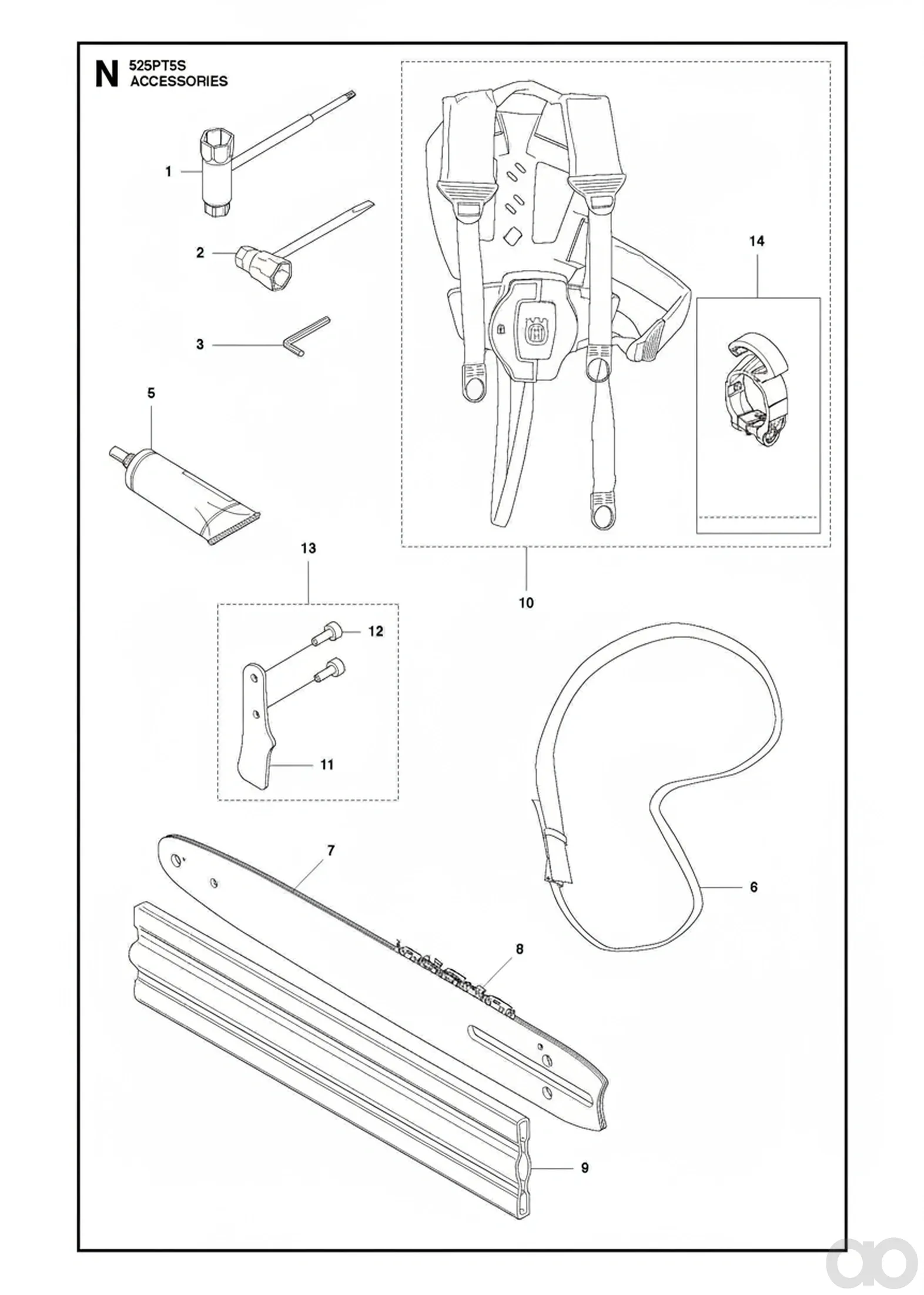 Husqvarna - 575842264 - Bar (12, 1/4 - 1.3 mm)
