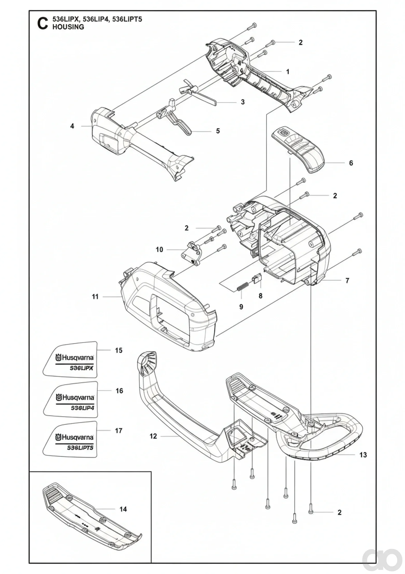 Husqvarna - 577013002 - Housing