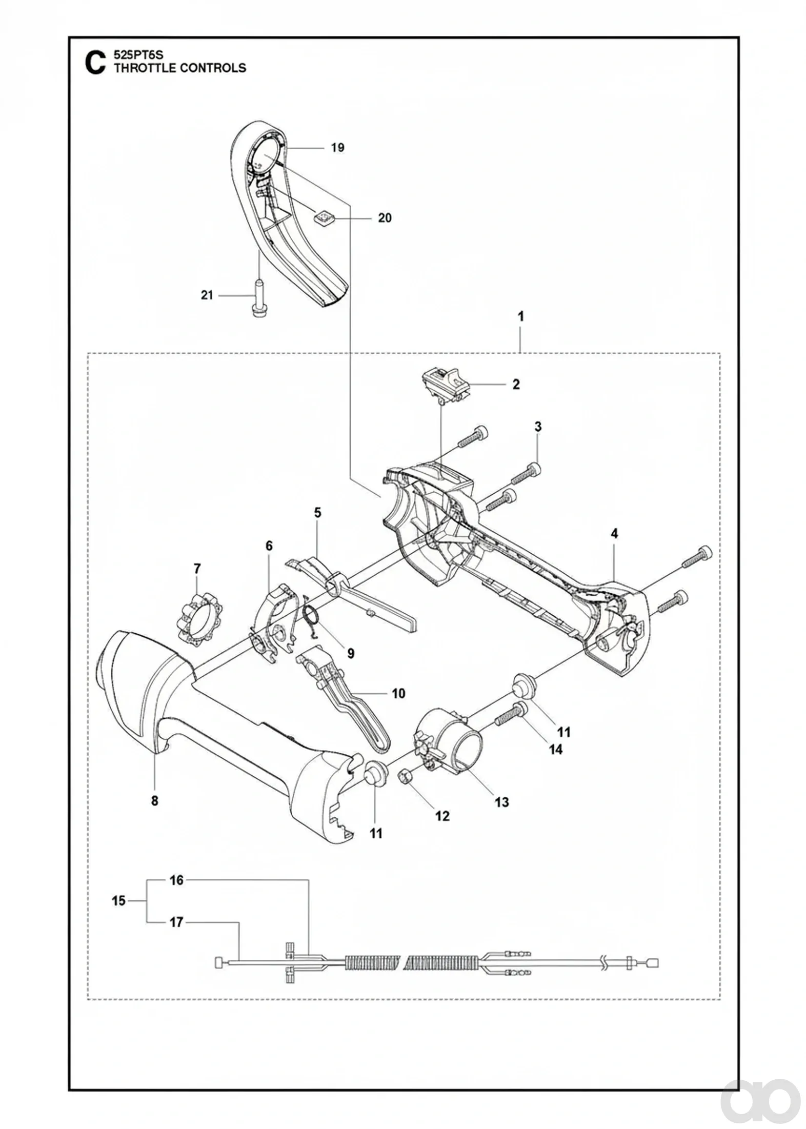 Husqvarna - 578279601 - Wiring Harness Assembly 525LK 525RX